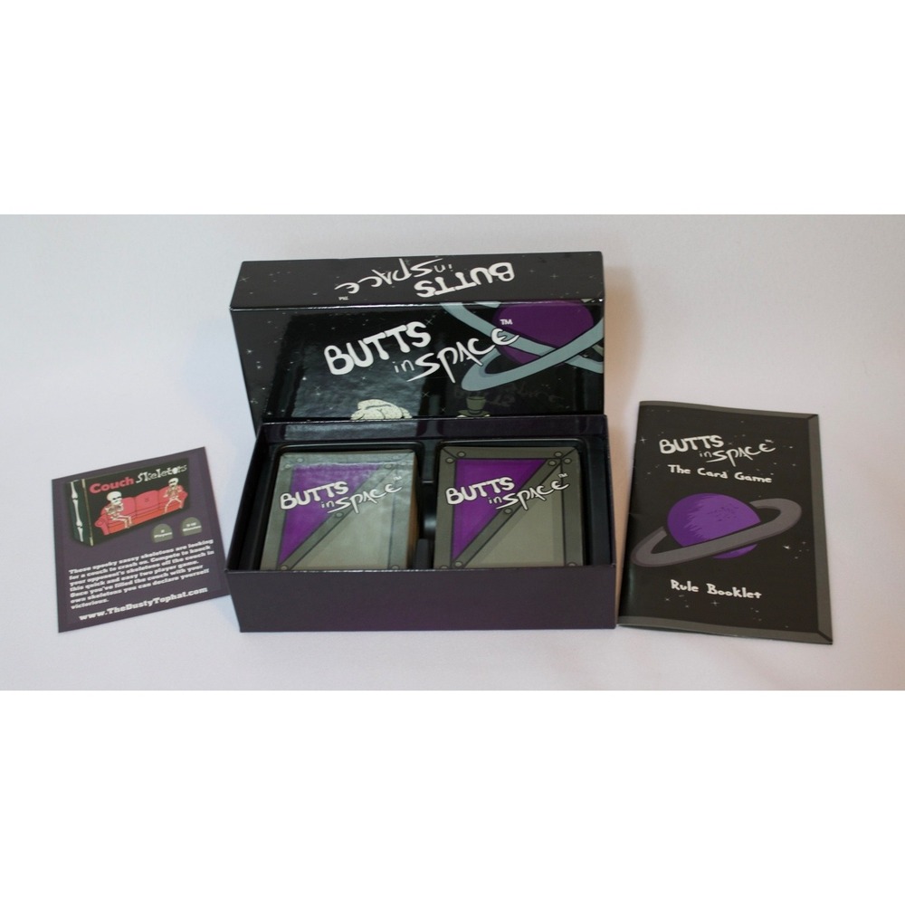 Butts In Space The Card Game‎ Used Complete 2-4 Players Ages 9+ Funny Gag Gift
